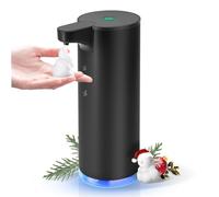 LAOPAO Soap Dispenser, Stainless Steel Touchless Soap Dispenser Rechargeable Automatic Foaming Soap Dispenser for Bathroom 9oz Foam Soap Dispenser Hand Soap Pump for Kitchen Xmas Gift