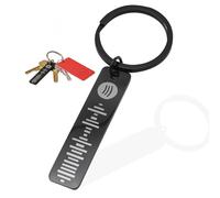 Laopipfu Personalised Keyring Spotify Keyring, Stainless Steel Key Ring Personalised Mothers Day Gifts, Emotions Keychain Custom Keychain for Him Or Her, Couples Anniversary Birthday Present