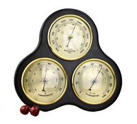 LAOPPOIKI Traditional 3-in-1 Barometer with Thermometer and Hygrometer - No Batteries Required - Indoor Outdoor Weather Station