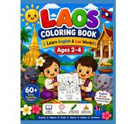 Laos Coloring Book: Learn English and Lao Words!