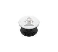LAOS erawan Three head elephant all white PopSockets Adhesive PopGrip