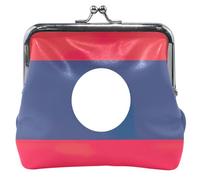 Laos Flag Personalized Women's Coin Purses & Pouches Buckle Kiss Lock Small Change Purse for Girls, Laos Flag, Classic