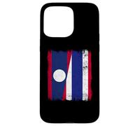 Laos Thailand Half Flag Lao Thai Roots Case for iPhone 15 Pro Max