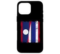 Laos Thailand Half Flag Lao Thai Roots Case for iPhone 16 Pro Max
