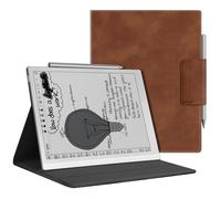 LaoShuSheng Magnetic Folio Case for Onyx Boox Go 10.3 Gen II Lumi/Go 10.3 Gen II (2026),Slim Lightweight Premium PU Leather Cover with Multi-Angle Viewing Stand,Pen Clasp& Auto Sleep/Wake (Brown)
