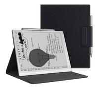 LaoShuSheng Magnetic Folio Case for Onyx Boox Tablet Go 10.3 Gen II Lumi (2026),Slim Lightweight Premium PU Leather Cover with Multi-Angle Viewing Stand/Magnetic Pen Clasp &Auto Sleep/Wake (Black)
