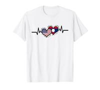 Laotian Roots Heartbeat Laotian American Value Graphic T-Shirt