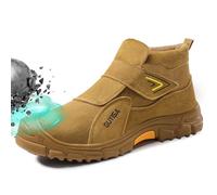 LAoutun Safety Boots for Work: Steel Toe Cap Boots with Puncture Proof, Anti-Smash, Stab-Proof & Smash-Proof Protection - Comfortable, Lightweight, Breathable and Impact Resistant Work Safety Footwear