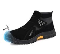 LAoutun Safety Boots for Work: Steel Toe Cap Boots with Puncture Proof, Anti-Smash, Stab-Proof & Smash-Proof Protection - Comfortable, Lightweight, Breathable and Impact Resistant Work Safety Footwear