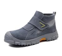 LAoutun Safety Boots for Work: Steel Toe Cap Boots with Puncture Proof, Anti-Smash, Stab-Proof & Smash-Proof Protection - Comfortable, Lightweight, Breathable and Impact Resistant Work Safety Footwear
