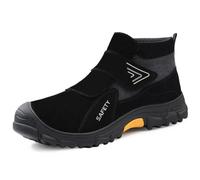 LAoutun Safety Boots for Work: Steel Toe Cap Boots with Puncture Proof, Anti-Smash, Stab-Proof & Smash-Proof Protection - Comfortable, Lightweight, Breathable and Impact Resistant Work Safety Footwear