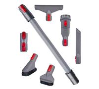 LAOYE 7-in-1 Vacuum Accessories Kit for Dyson V7 V8 V10 V11 V15, Vacuum Attachments with Flexible Extension Hose, Crevice Tool, Mattress Tool & Cleaning Brushes for Home & Car