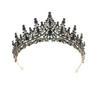 LAOYEFACAI Diadème pour femme Couronne scintillante Bandeau pour cheveux avec cristaux pour mariée princesse costume anniversaire Élégant bandeau couronne de reine pour mariage fête carnaval, One Size