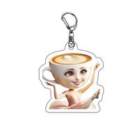 LaoZan Tung Tung Tung Sahur Keychain, Cartoon Keychain, Acrylic Material, Fun and Creative Modelling, a Variety of Styles to Choose From