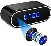 LaoZiYao 4K FULL UHD Spy Camera Hidden Camera in Clock WiFi Hidden Cameras Video Recorder Wireless IP Camera Indoor Home Security Monitoring Nanny Cam 140° Angle Night Vision/Motion Detection