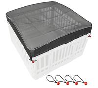 LAOZZ Dog Playpen Cover Mesh Top - Fits 36 Inch 4 Panels Square Plastic Exercise Pet Pen, Provides Security for Indoor Dog Pen (Playpen Not Included)