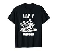 Lap 7 Unlocked Go Kart Racing Go-Kart 7th Birthday Racing T-Shirt
