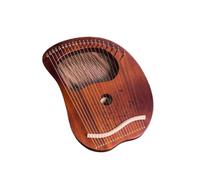 Lap Harp 21, 24 Metal Strings Lyre Harp Comes with Storage Bag, Tuner and Spare String, Cleaning Cloth Easy to Learn, Suitable for Beginners(21 String Brown)