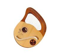 Lap Harp 21, 24 Metal Strings Lyre Harp Comes with Storage Bag, Tuner and Spare String, Cleaning Cloth Easy to Learn, Suitable for Beginners(24 String - a)