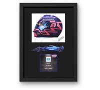 Lap Legends Alex Albon 2025 (Car) Framed Display Gift with Reproduced Digital Signature