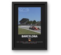 Lap Legends Barcelona F1 Track Framed Display Gift