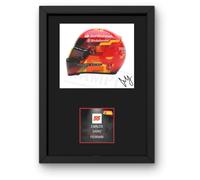 Lap Legends Carlos Sainz 2024 Framed Display Gift with Reproduced Digital Signature (Black White)