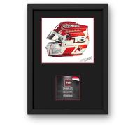 Lap Legends Charles Leclerc (Border) 2025 Framed Display Gift with Reproduced Digital Signature