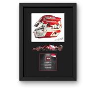 Lap Legends Charles Leclerc Framed Display Gift with Reproduced Digital Signature