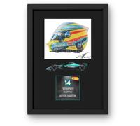 Lap Legends Fernando Alonso 2026 Framed Display Gift with Reproduced Digital Signature (Car)