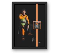 Lap Legends Lando Norris Framed Art Print Gift with Reproduced Digital Signature (Driver)