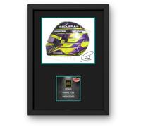 Lap Legends Lewis Hamilton 2024 Framed Display Gift with Reproduced Digital Signature (Black White)