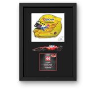 Lap Legends Lewis Hamilton 2026 Framed Display Gift with Reproduced Digital Signature (Car)