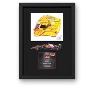 Lap Legends Lewis Hamilton Framed Display Gift with Reproduced Digital Signature (2025 Car)