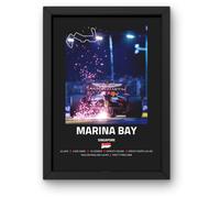Lap Legends Marina Bay F1 Track Framed Display Gift