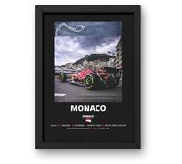 Lap Legends Monaco F1 Track Framed Display Gift
