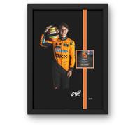 Lap Legends Oscar Piastri 2025 Framed Art Print Gift with Reproduced Digital Signature