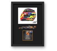 Lap Legends Oscar Piastri 2025 Framed Display Gift with Reproduced Digital Signature (Car)
