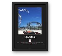 Lap Legends Suzuka F1 Track Framed Display Gift