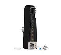 Lap Steel Guitar Kit by Gear4music with Tonebar Slide & Finger Picks Black