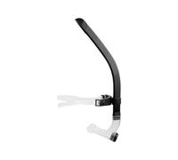 Lap Swimming Snorkel for Training, Curved Tube Mouthpiece, Adjustable Bracket, Dry Top Water Guard Fit Front Mounted Swim Snorkel Dry Top Swimming Pool Breathing Trainer Lap Practice Curved