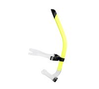 Lap Swimming Snorkel for Training, Curved Tube Mouthpiece, Adjustable Bracket, Dry Top Water Guard Fit Front Mounted Swim Snorkel Dry Top Swimming Pool Breathing Trainer Lap Practice Curved