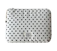 Lap top Sleeve Bag 13 inch Polka Dot Lap-top Case Puffy Quilted Padded Computer Pouch Cover Compatible with MacBook Tablet for iPad Women Lap-top