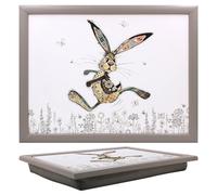 Lesser & Pavey Bug Art Hesper Hare Laptray With Bean Bag for Serving Dishes | Lovely Lap Trays for Eating on Lap for Dinner or Breatfast | Newly Designed Food Trays for Lap
