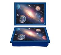 Lap Tray Galaxy Theme Bean Bag Cushioned LapTray Breakfast Bed tray Padded Tray Portable Bean Bag Tray for Eating Work Caravan Camping Home Comfort