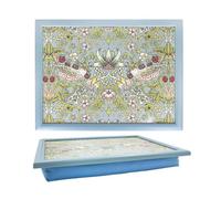 Lap Tray William Morris Strawberry Thief Blue Cushioned Bean Bag Laptop Bed Tray