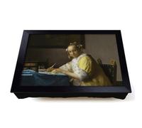 Lap Tray with Bean Bag Cushion, A Lady Writing A Letter by Johannes Vermeer
