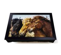 Lap Tray with Bean Bag Cushion, A Trio Of Horses