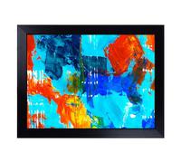 Lap Tray with Bean Bag Cushion, Abstract Art Painting By S.Johnson