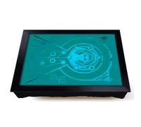 Lap Tray with Bean Bag Cushion, Abstract Twilight Shapes
