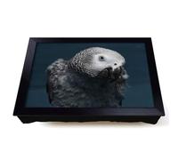 Lap Tray with Bean Bag Cushion, African Grey Parrot Art